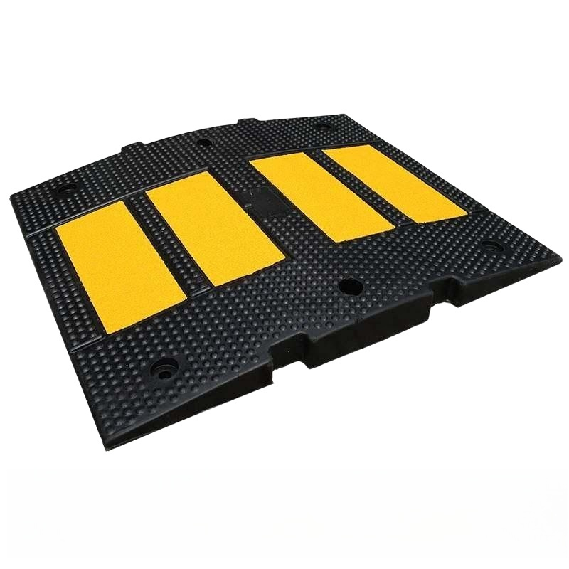 자동차 방지턱 고무 감속대 슬로프 스톱바 도로 문턱 카스토퍼 주차장 차량 진입판 - 상품 이미지