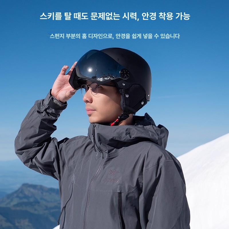 오토바이 헬멧 풀페이스 반모 오픈페이스 스키 스노우보드 안전모 여름용 통풍 남성 레이싱 스포츠 보호장비 - 상세 이미지 4