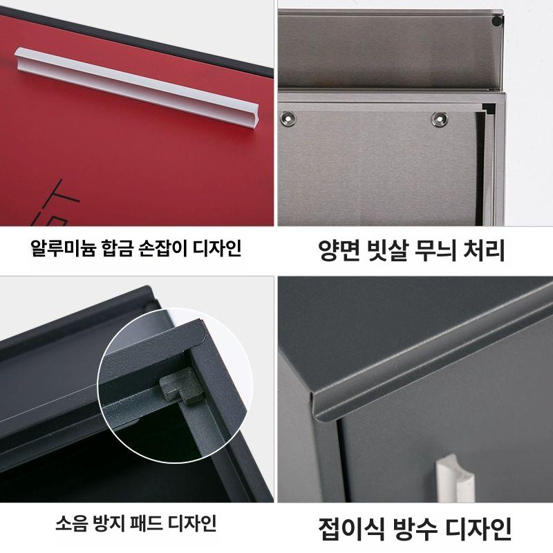 레트로 우편함 편지함 우체통 가정용 실외 전원 영국 정원 유럽풍 인테리어 엔틱 - 상세 이미지 4