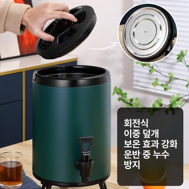 대형 커피보온통 캠핑 보냉통 보온물통 업소용 단열 육수통 음료 케이터링 카페 물병 - 상세 이미지 5