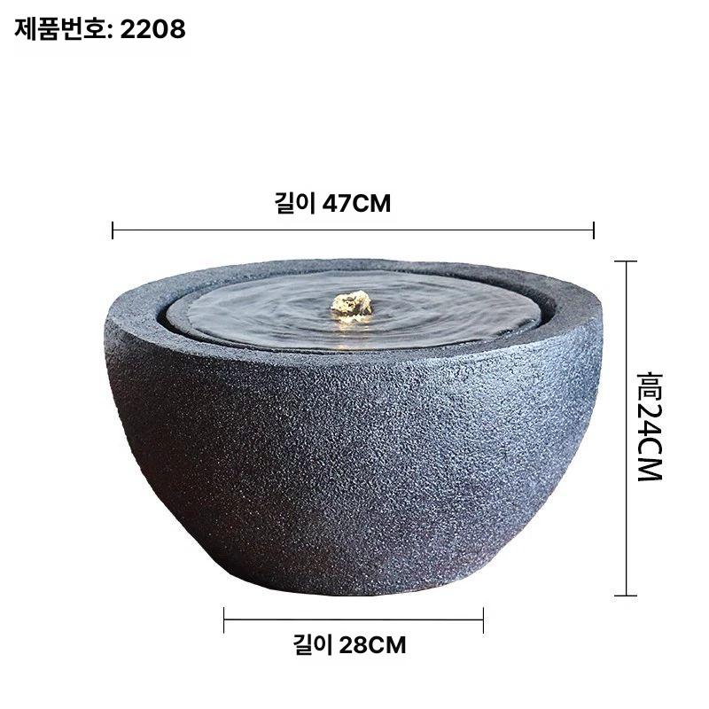테이블 탁상용 분수 폭포 장식 실내 정원 물 조각 홈 데코 소형 인테리어 소품 - 상품 이미지