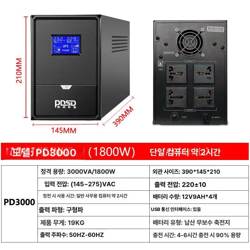 고효율 비상전원공급장치 배터리 발전기 출력 인버터 충전기 여행 - 상세 이미지 2