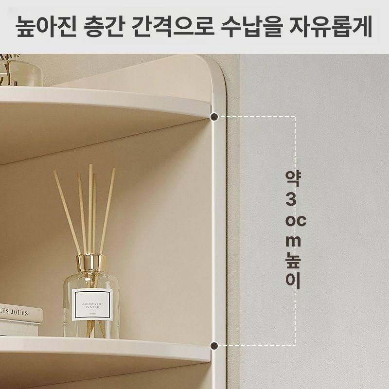 모서리 코너장 빈티지 북유럽 우드 원목선반 다기능 수납함 인테리어 - 상세 이미지 4