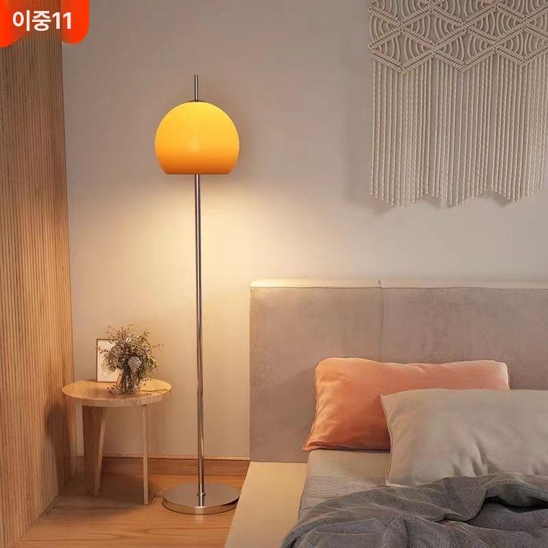 모던 스탠드조명 플로어램프 복숭아 라이트 인테리어 독서등 장식 엔틱 레트로 안방 - 상세 이미지 2