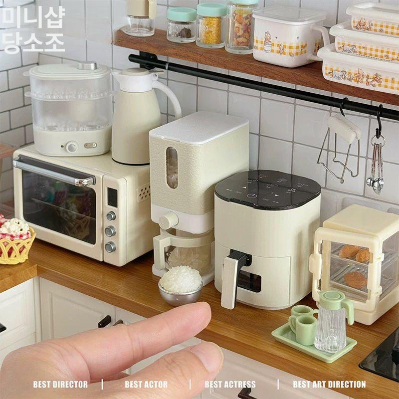 미니어처 에어프라이어 착즙기 빗자루 쌀통 다이얼 소품 주방 꾸미기 DIY 소품 - 상세 이미지 2