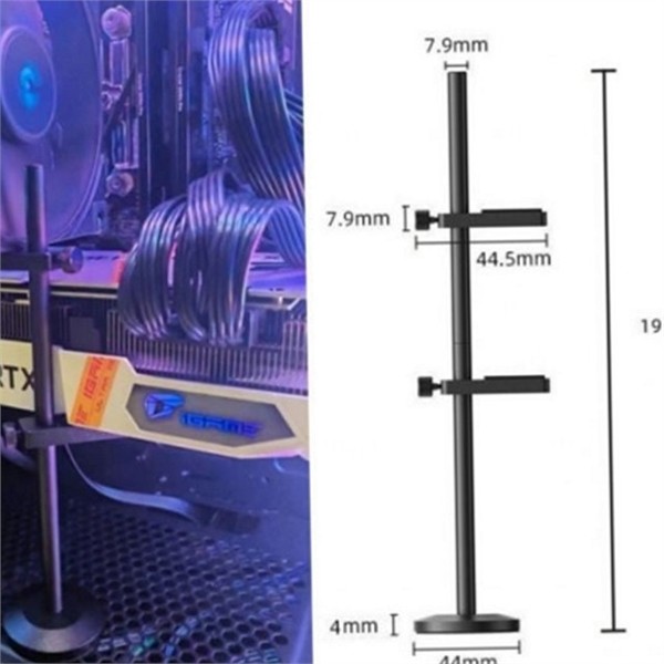 수직 그래픽카드 지지대 알루미늄 gpu 지지대 받침대 홀더 - 상품 이미지