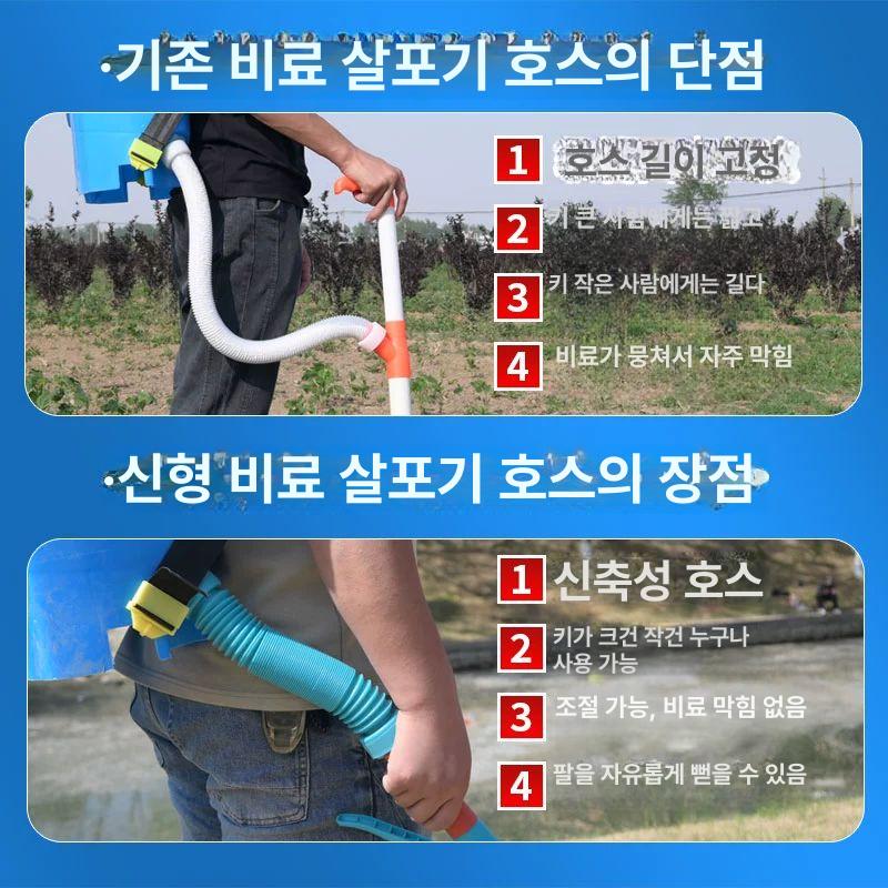 수동 살포기 배낭형 정량 뿌리기 농약 분무기 삽 시비기 원예 비료주입기 농기구 분사 - 상세 이미지 3