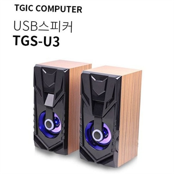 프리미엄 usb 스피커 듀얼 우퍼 스피커 탁상용 영화 - 상품 이미지