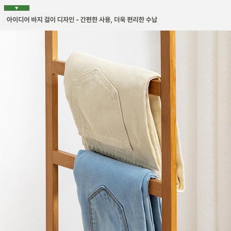 선반 스텐드 수납 미니행거 옷걸이행거 자취방 튼튼한 틈새행거 심플 북유럽 스탠딩 - 상세 이미지 3