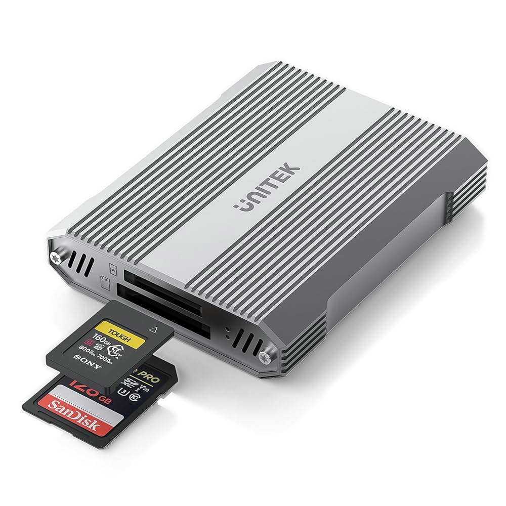 Unitek CFExpress 타입 A 및 SD4.0 UHS-II 메모리 카드 리더, 10Gbps USB 3.2 Gen 2, /SDHC / SDXC SDUC SDUC, 플러그 앤 - 상품 이미지