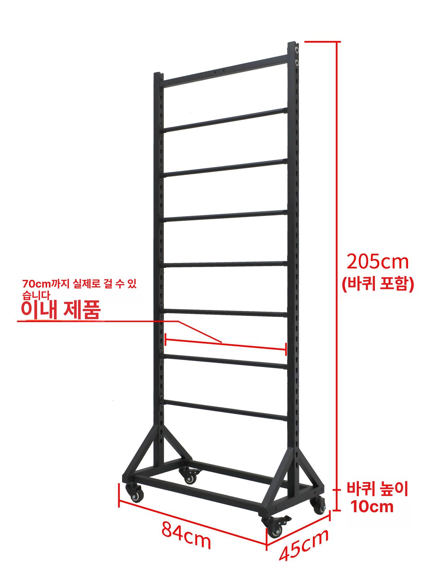 페브릭 진열대 패브릭 랙 바퀴 스탠드 걸이대 높이 섬유 필름 디스플레이 전시대 - 상세 이미지 4