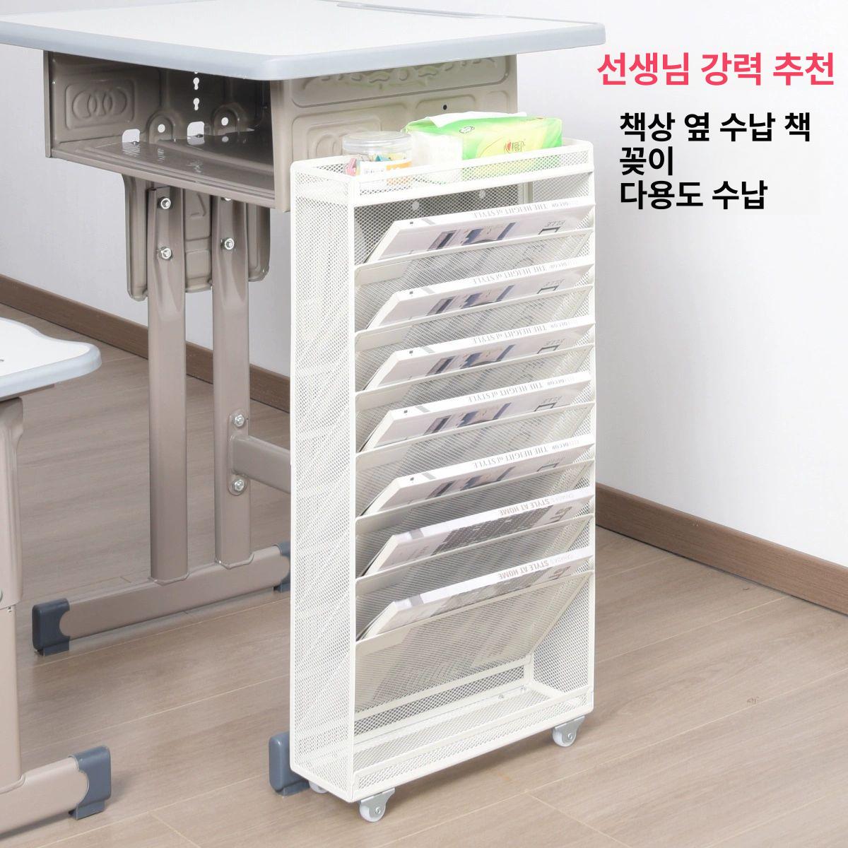 6단 수납정리함 멀티박스 문구수납함 서랍형 공간활용 사무용품 걸이형 오피스 - 상세 이미지 2