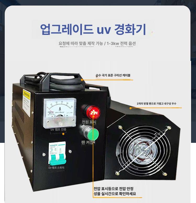 UV젤네일경화기 고성능 휴대용 자외선 LED조명 네일아트 경화 장비 매니큐어 코팅용 산업용 - 상세 이미지 2
