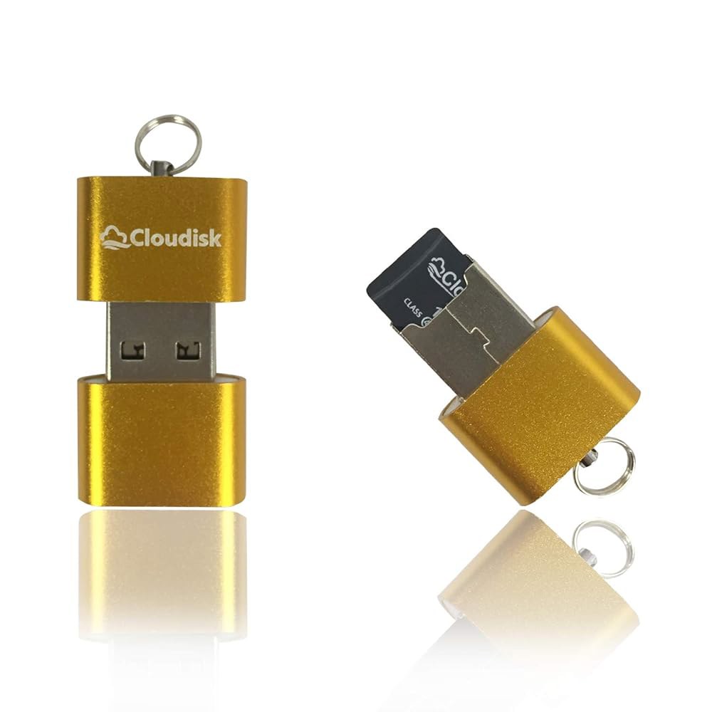 SD 어댑터 및 카드 리더, C10, A2, U3, UHS-I(128GB)가 포함된 2개의 마이크로 128GB 플래시 메모리 SDXC 클라우드리스크 1GB - 상세 이미지 3