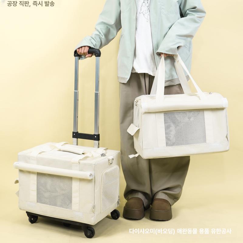 이동장 케리어 고양이이동가방 강아지이동가방 케이지 펫티켓 확장형 외출가방 - 상세 이미지 2