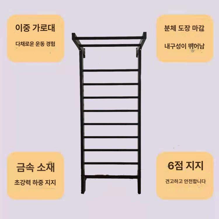 홈짐 실내운동 풀업바 턱걸이 기구 벽부착 철봉 체육 근력 머슬업 스트레칭 피트니스 훈련 운동용품 - 상세 이미지 3