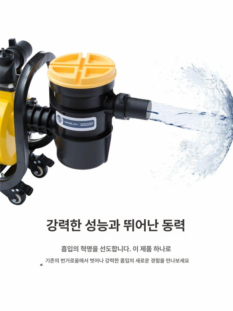 고압 물청소기 가정용 휴대용 세척기 강력한 분사 청소 도구 실내외 겸용 컴팩트 - 상세 이미지 4