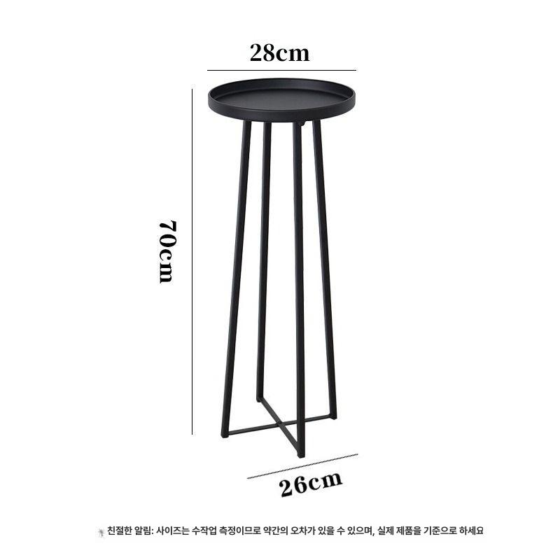 북유럽 침대사이드협탁 화이트 사이드테이블 인테리어 선반 거실 모던 디자인 심플 - 상세 이미지 4