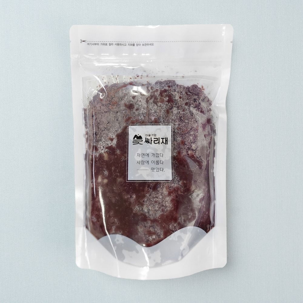 싸리재 국산 통단팥 [ 팥빙수팥 (냉동) 1kg ] 수제 팥빙수 만들기 재료 토핑 대용량 - 상세 이미지 2