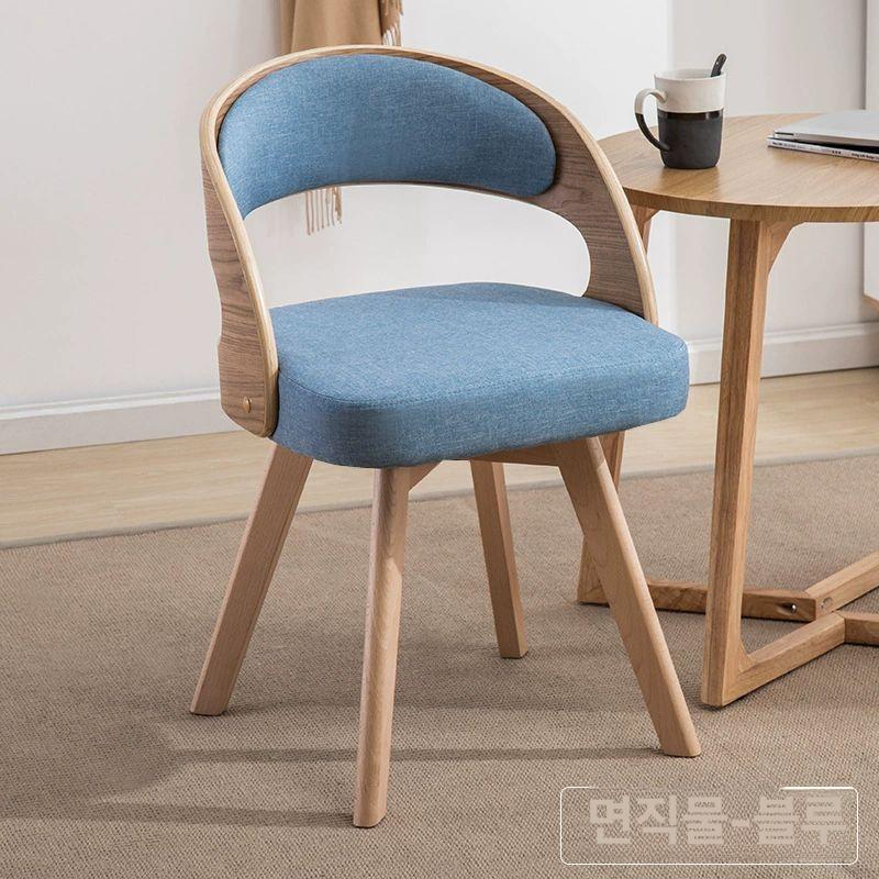 회전 식탁의자 원목 가정용 다이닝체어 우드 호두목 로테이션 시트 - 상품 이미지