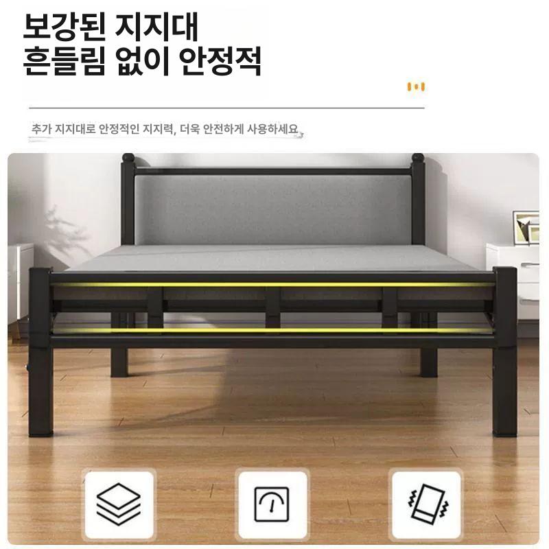 싱글침대 무헤드형 편백재 좁은방 원룸 고시원 소형침대 자취방 가정용 - 상세 이미지 2