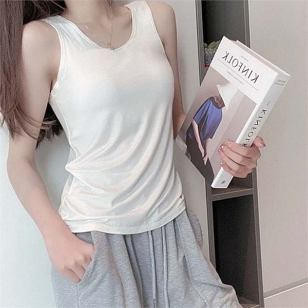 데일리캡 여성 브라 탑 이너캡 브라 탑 여름 이너 스판 - 상품 이미지