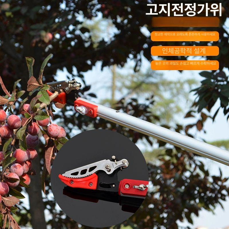 전동 고지 가위 장대형 무선 충전식 과수원 수확용 정원 가지치기 도구 과일 채취 농업용 - 상세 이미지 3