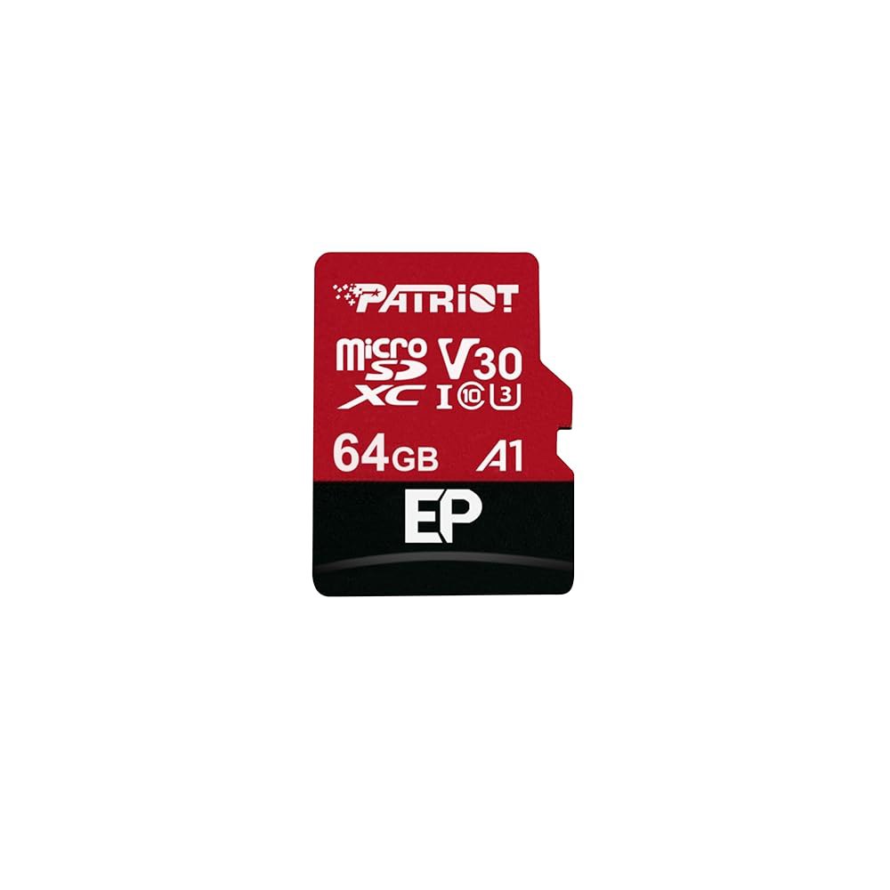 패트리어트 메모리 64GB A1 / V30 안드로이드 휴대폰 및 태블릿용 마이크로 SD 카드, 4K 비디오 녹화 - PEF64GEP31MCX 512GB 2 Pack - 상품 이미지