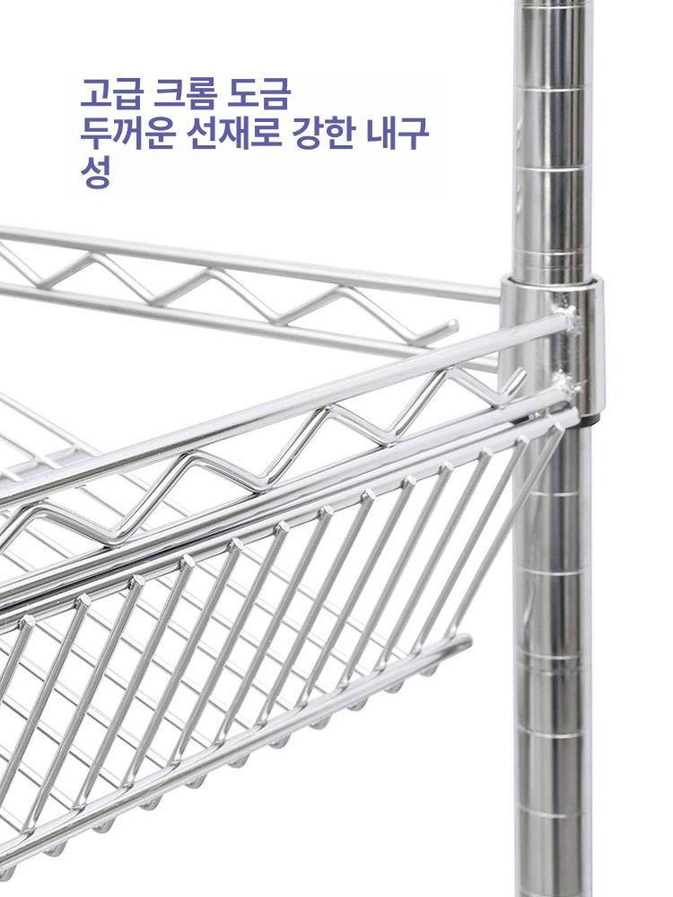 창고 대형트롤리 카트 보관함 운반 프레임 분류 자재 업소용 수납 수레 철망 작업 - 상세 이미지 3