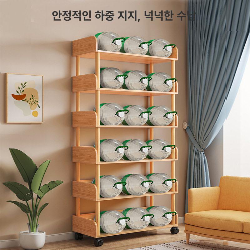 이동식 책장 바퀴달린 수납 선반 DIY 책꽂이 도서 정리 멀티 수납장 원룸 사무용 가구 - 상세 이미지 4