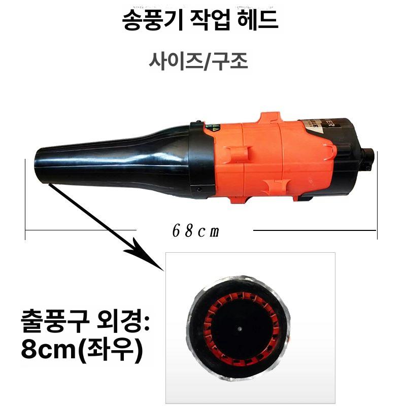 부착형 블로워 강풍기 이완 액세서리 브로워 잔디 이빨 예초기연결 튜브 앞봉 중심축 - 상세 이미지 3