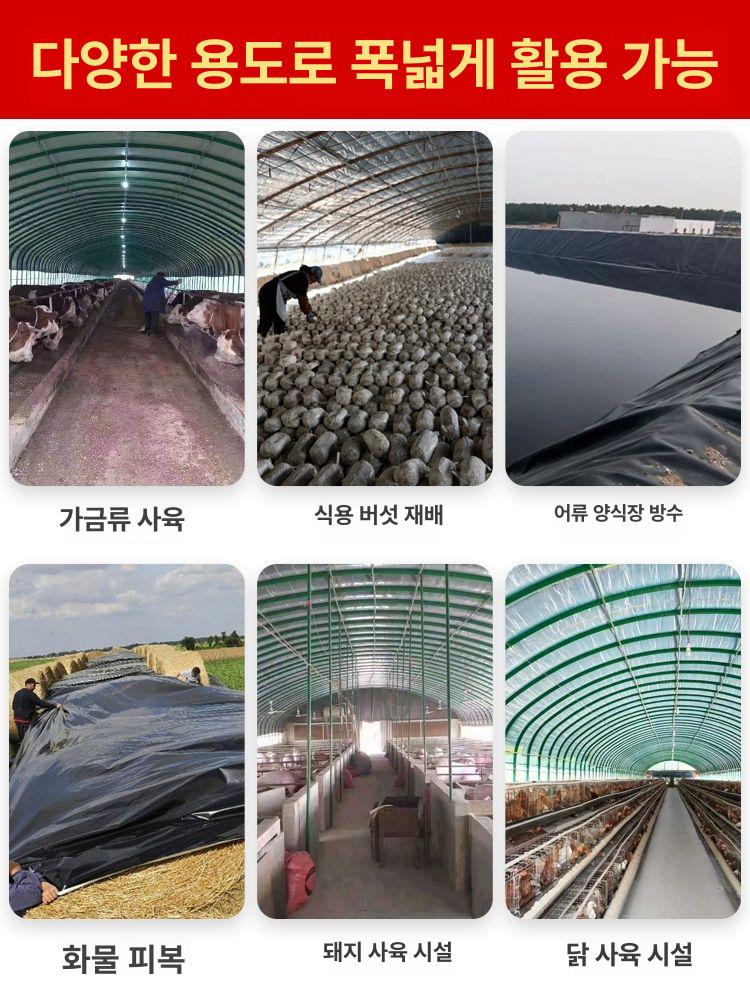 농사용 필름 온실 폭 길이 과수용 농업용비닐 과수원 은박지 원예비닐 차광 보온 흑백 - 상세 이미지 5