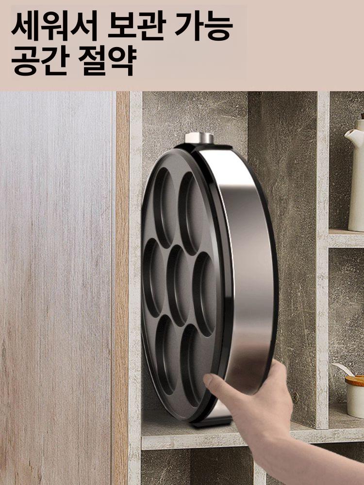 자동 계란후라이기계 오믈렛 비빔밥 메이커 업소용 7구 전기후라이 다기능 요리팬 이미지 6