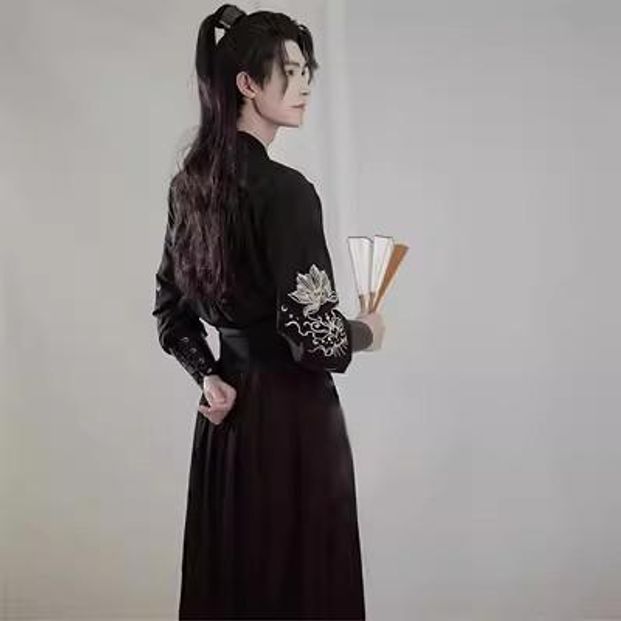 조선시대 전통 퓨전 도포 남녀공용 한복 아우터 공연 촬영 무대 의상 커피색 개량 도포 - 상세 이미지 4