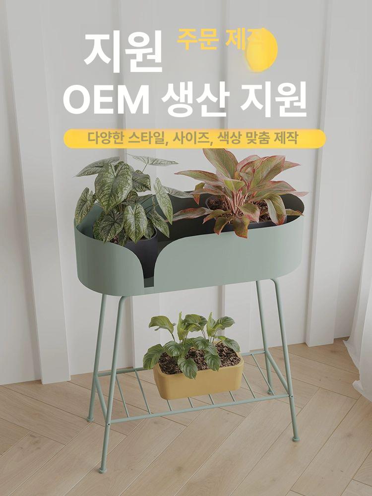 철제 화분받침대 지지대 거치대 거실 인테리어 선반 정원 화분대 나선형 화분걸이 - 상세 이미지 3