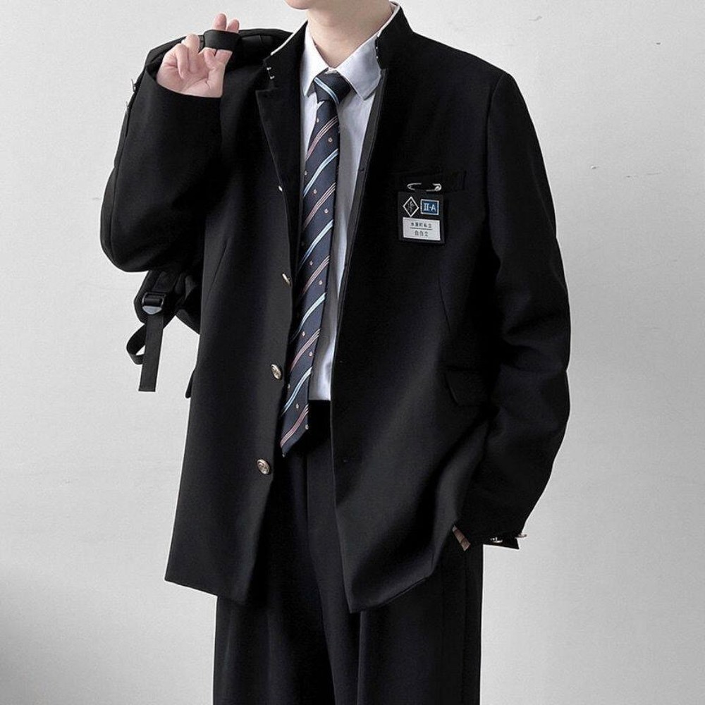 졸업사진컨셉 정장 교복 고등학교 졸업사진컨셉정장 스커트 우정 원 XS 단품 차이나 재킷 S 관심점포 명찰 증정 - 상품 이미지