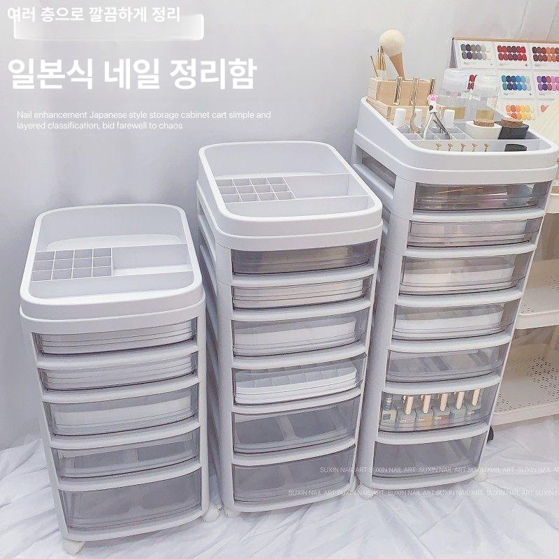 네일샵트롤리 트롤리 왜건 이동식 선반 멀티 네일 관리실 세탁 코너 - 상세 이미지 2