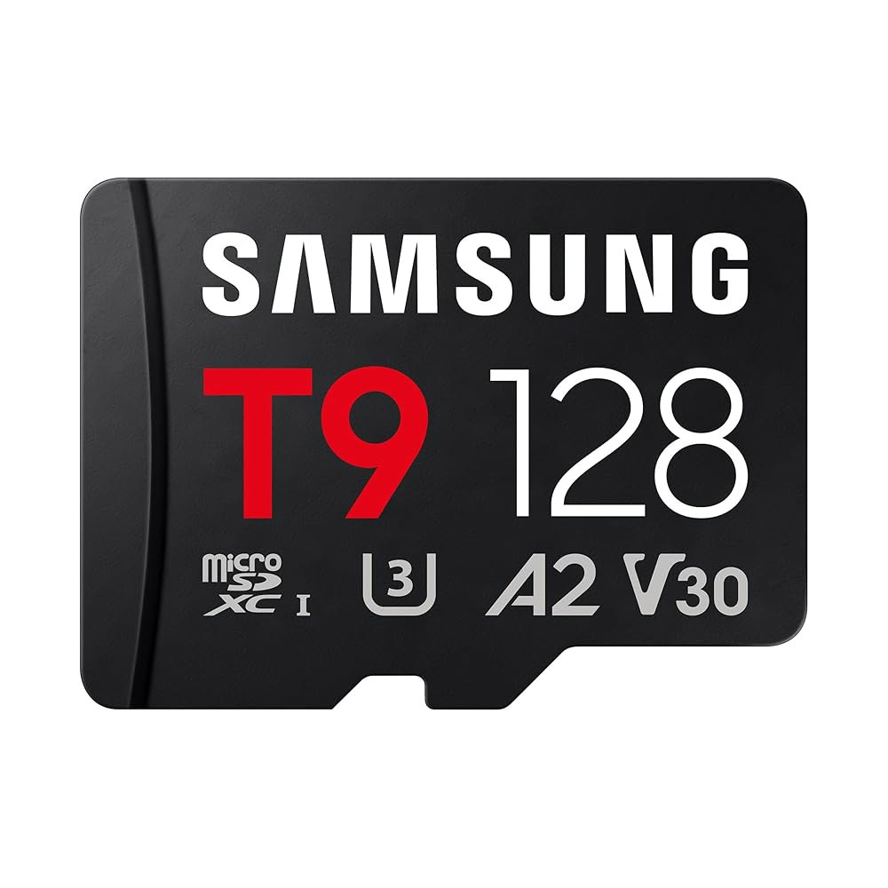 삼성 마이크로SDXC T9 128GB, 최대 200/130MB/s의 읽기/쓰기 속도, 열렬한 게이머 및 전문 크리에이터를 위해 제작되었습니다(MB-MH128T /AM) - 상품 이미지