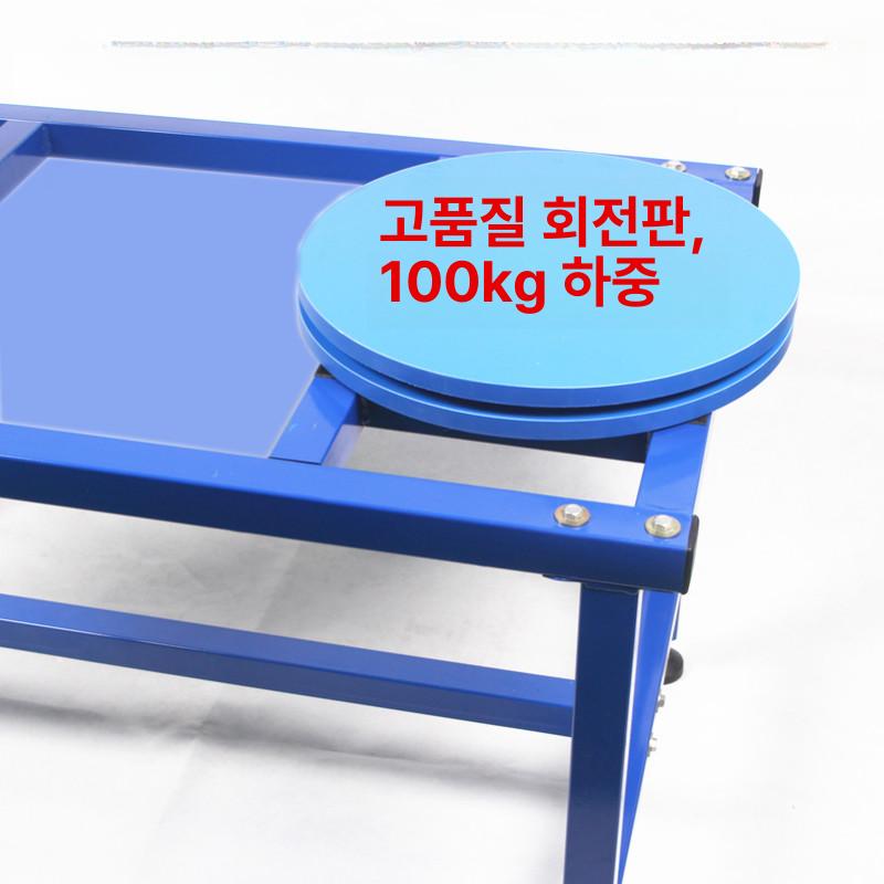 팔레트 랩핑기 반자동 수동 공업용 턴테이블 포장기계 산업용 랩 머신 - 상세 이미지 3