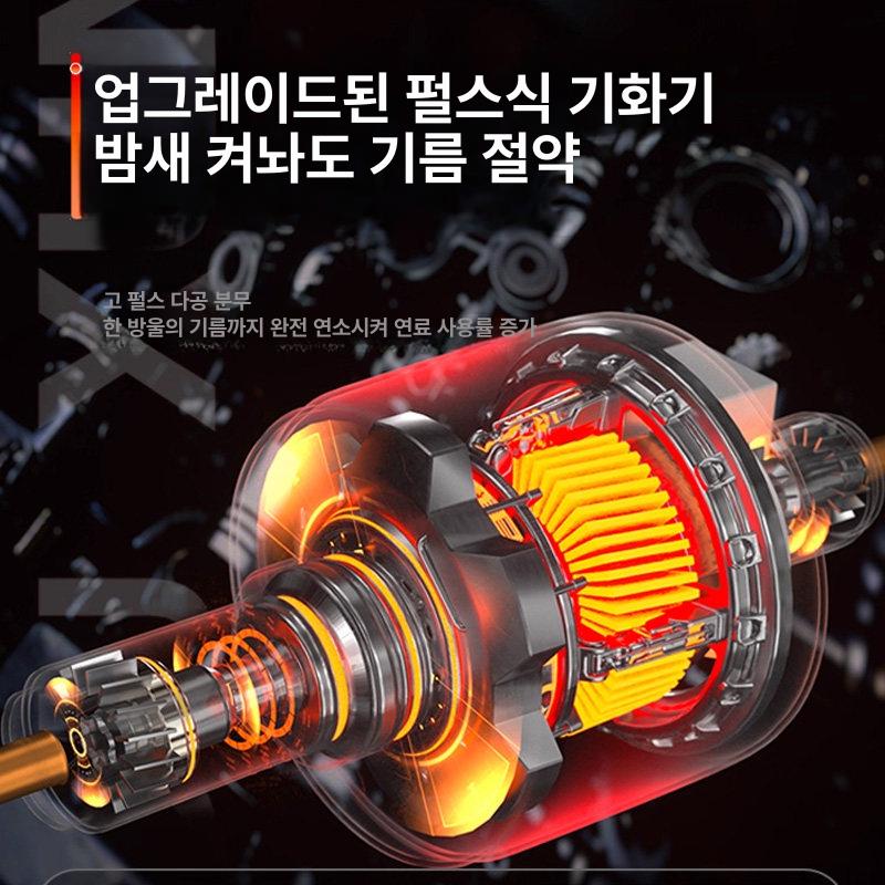 차량용 무시동 캠핑 히터 겨울 수평 미니형 이동식 난방기 12V 전기 가열 이미지 7