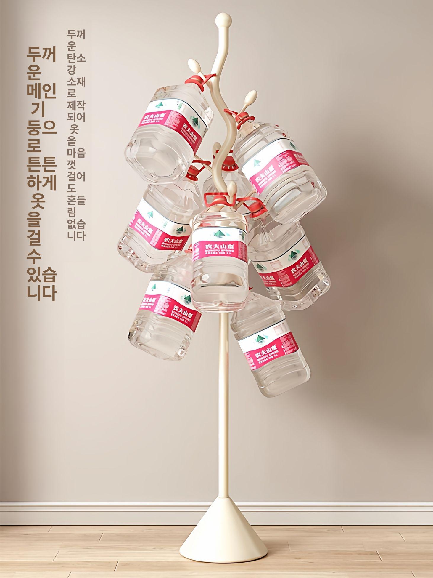 사무실 옷걸이 스탠딩 코트랙 메탈 의류 행거 거실 현관 강철 인테리어 정리용품 이미지 6