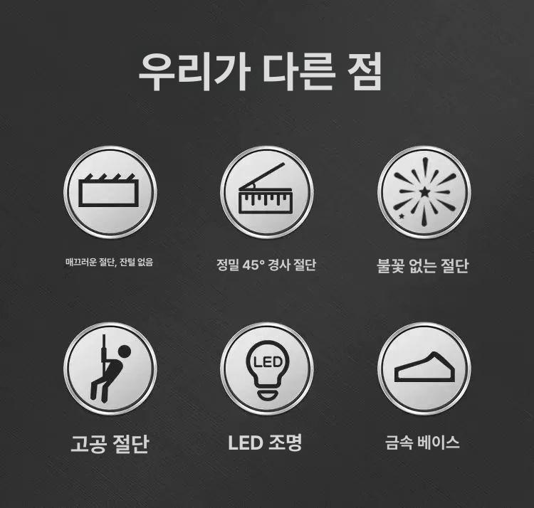 톱 각도절단기 목공 밴쏘 절삭공구 커터 유선밴드쏘 바디 탁상 목재용 철근 컷팅 - 상세 이미지 2