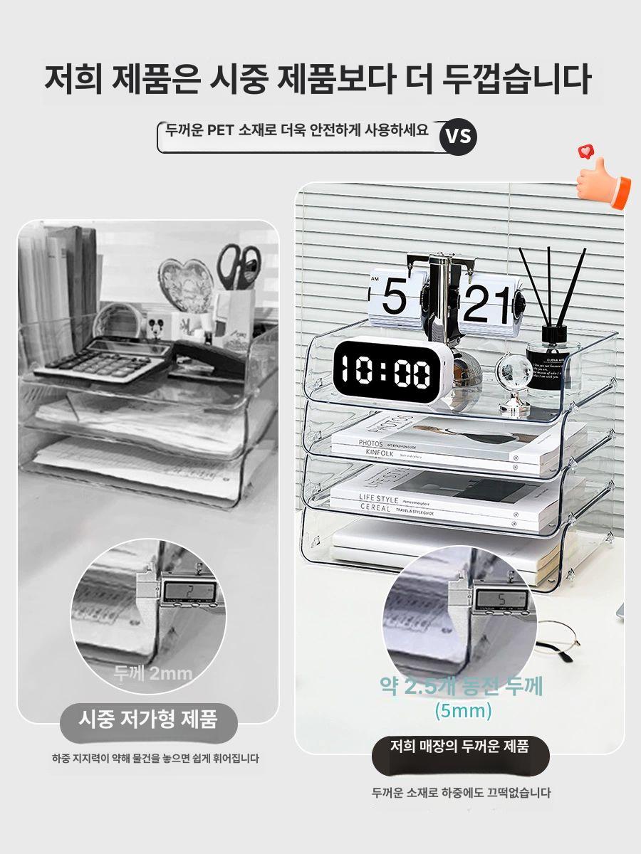멀티박스 케이스 투명정리함 오픈박스 소품정리함 투명아크릴정리함 다용도수납함 - 상세 이미지 3
