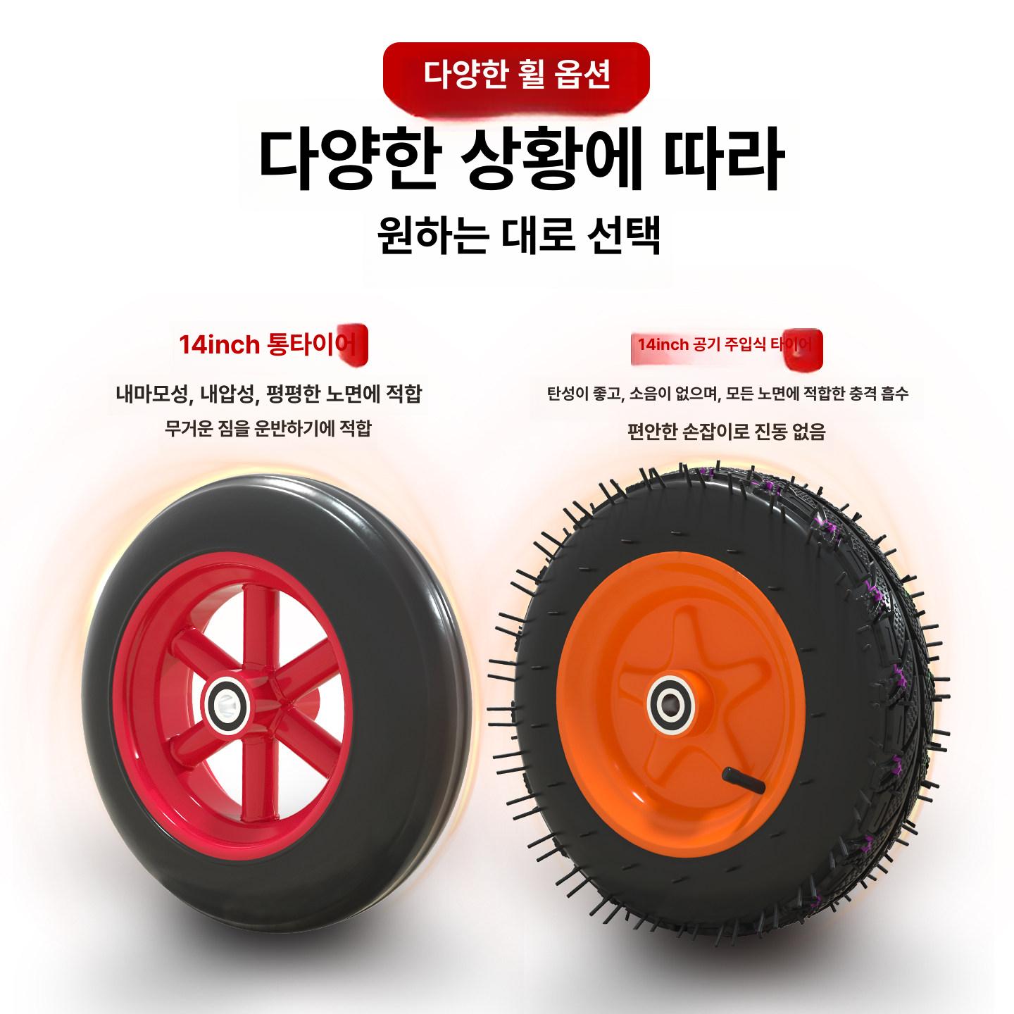 대형 택배카트 핸드카 밀차 물류 운반 접이식 업소용 창고 폴딩 - 상세 이미지 5