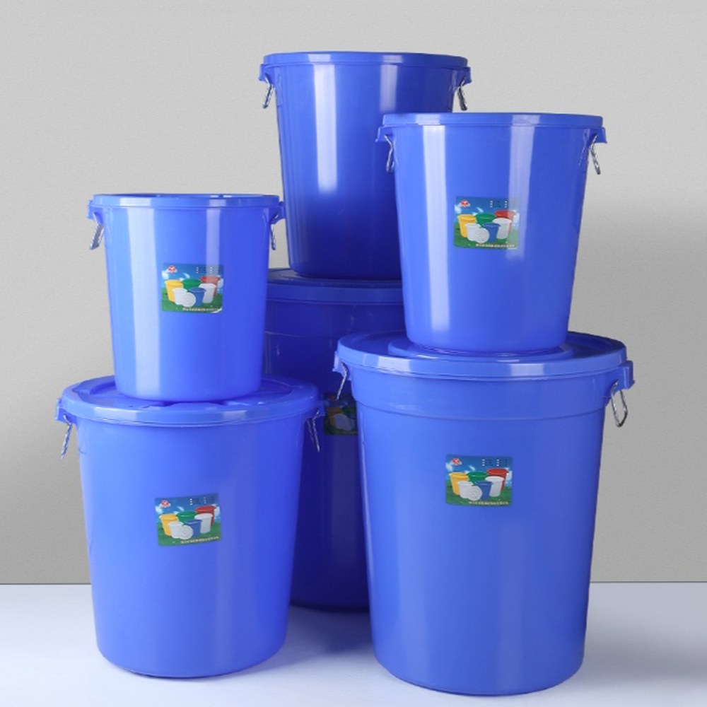 PE 대형 플라스틱통 150 5000ml 1000ml 45l 원형 플라스틱병 100L 특두께30L캡없음 화이트 - 상품 이미지