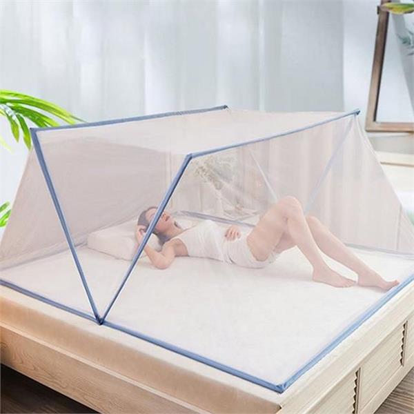 텐트형 원터치 모기장 폴딩 접이식 모기장 패밀리 침대 캠핑용 휴대용 - 상품 이미지