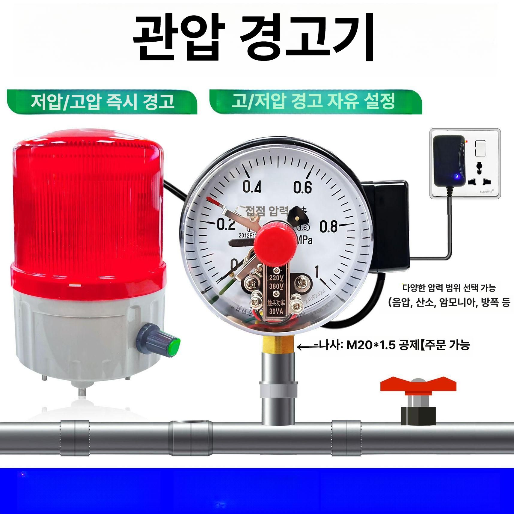 수위 감지 자동 경보 시스템 누수 탐지 고수위 저 물넘침 방지 설치 알람 조절기 - 상세 이미지 3