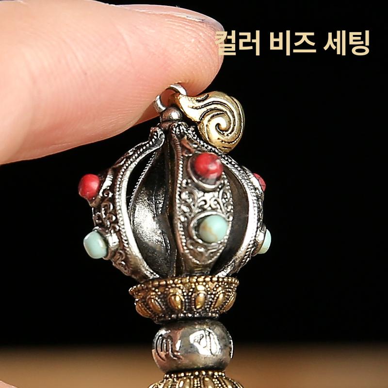 금강저 명상 악세사리 티베트 부적 장식품 불교용품 영신력 기원 소품 - 상세 이미지 3