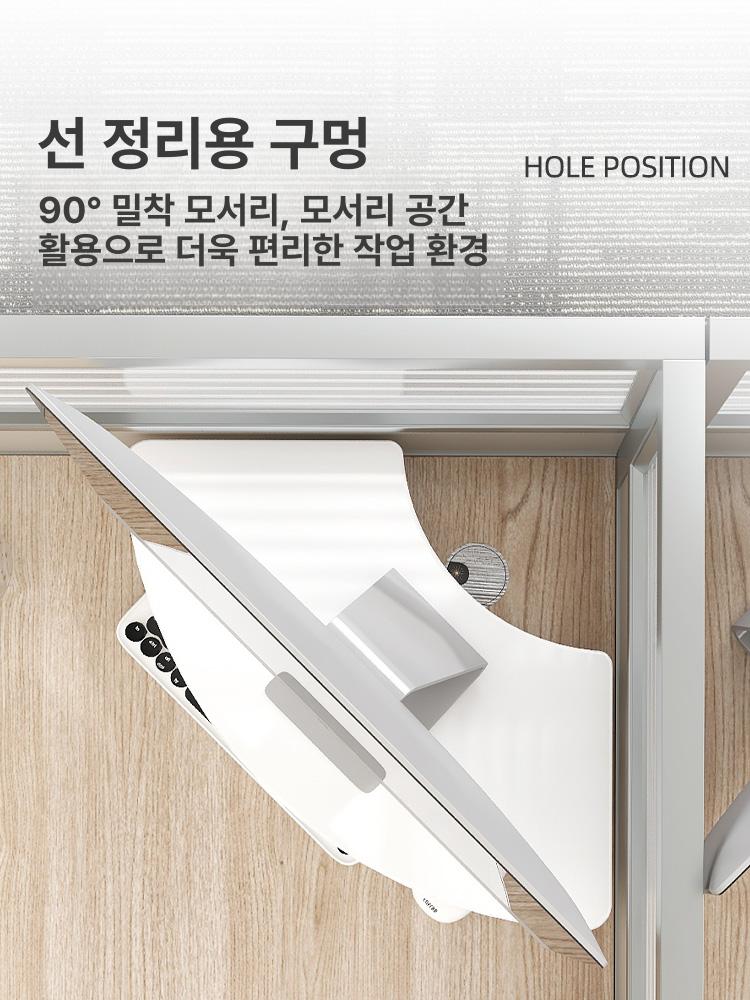 공간활용 코너선반 모니터받침대 코너받침대 스탠드 높이 모니터거치대 - 상세 이미지 2