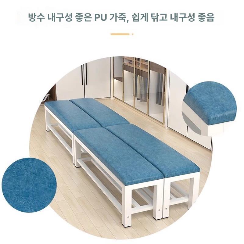스툴 쇼파 4인 현관벤치 등받이 카페 벤치형소파 의자 거실 길이 철제 - 상세 이미지 4